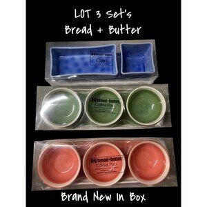 Bread + Butter Cari & Colour Pop Porcelain Bowl Tray Set x 3 New In Box